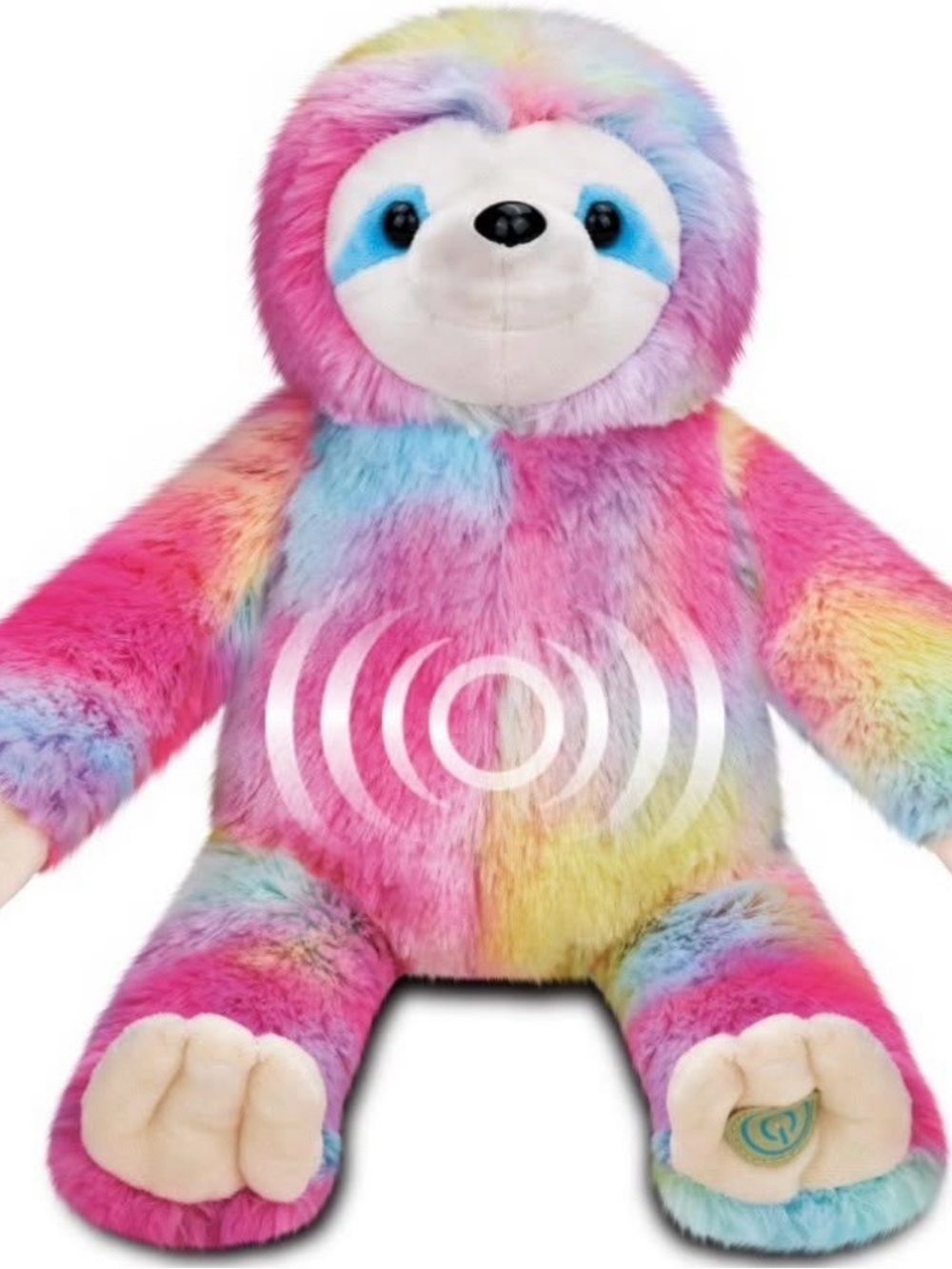HealthTouch Plush Rainbow Sloth Huggable massager